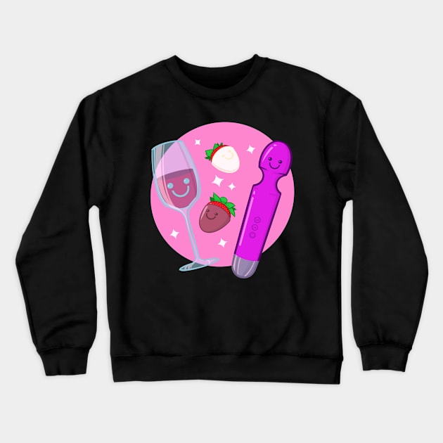 Single Valentines Day Crewneck Sweatshirt by LVBart